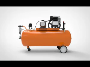 Hava kompres&ouml;r&uuml; 3D Model