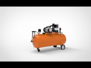 Air compressor 3D 模型