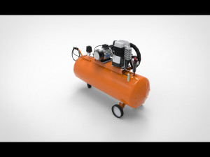 Air compressor 3D 模型