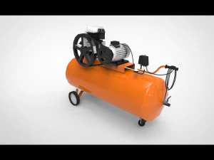 Air compressor 3D Model