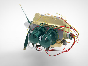Airplane engine 3D 模型