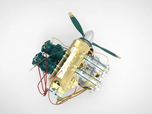 Airplane engine 3D Model