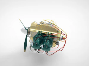 Airplane engine 3D Model