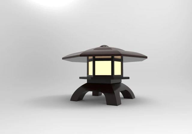 Lantern 3D Model .c4d .max .obj .3ds .fbx .stl .blend 