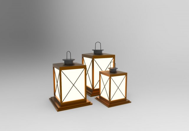 Lantern 3D Model .c4d .max .obj .3ds .fbx .stl .blend 