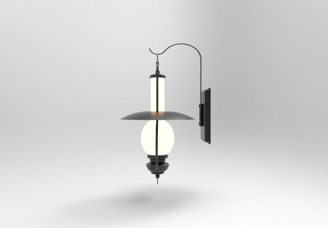 Lantern Model 3D .c4d .max .obj .3ds .fbx .stl .blend 