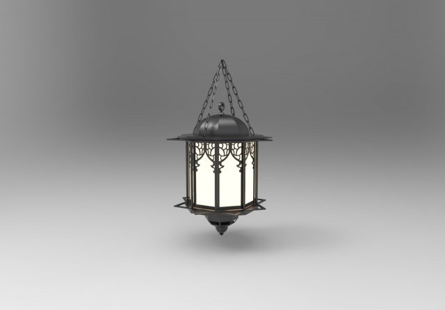 Lantern Model 3D .c4d .max .obj .3ds .fbx .stl .blend 