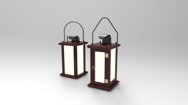 Lantern 3D Модель .c4d .max .obj .3ds .fbx .stl .blend 