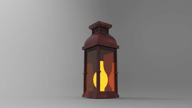 Lantern Model 3D .c4d .max .obj .3ds .fbx .stl .blend 