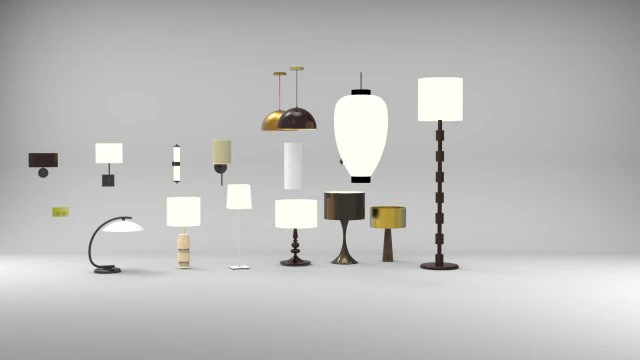 Фонарь 3D Модель .c4d .max .obj .3ds .fbx .stl .blend 