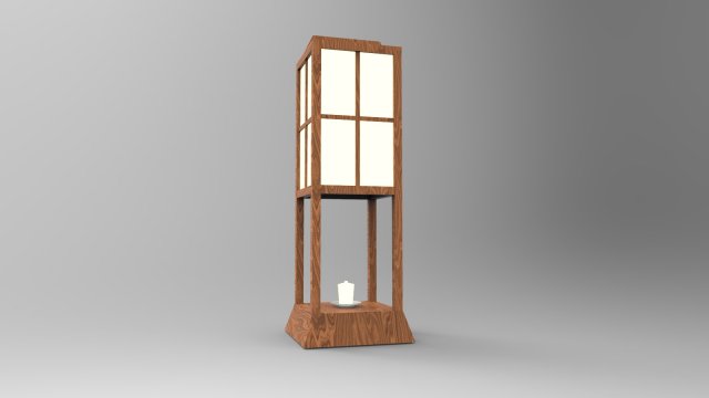 Lantern Model 3D .c4d .max .obj .3ds .fbx .stl .blend 