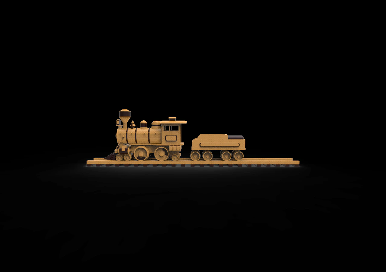 Train toys 3D Model .c4d .max .obj .3ds .fbx .stl .blend 