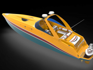 Sunseeker Yacht boat 3D Model