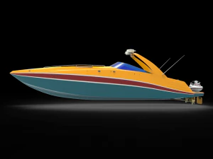 Sunseeker Yacht boat 3D Model
