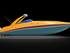 Sunseeker Yacht boat 3D Model