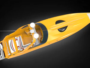 Sunseeker Yacht boat 3D Model