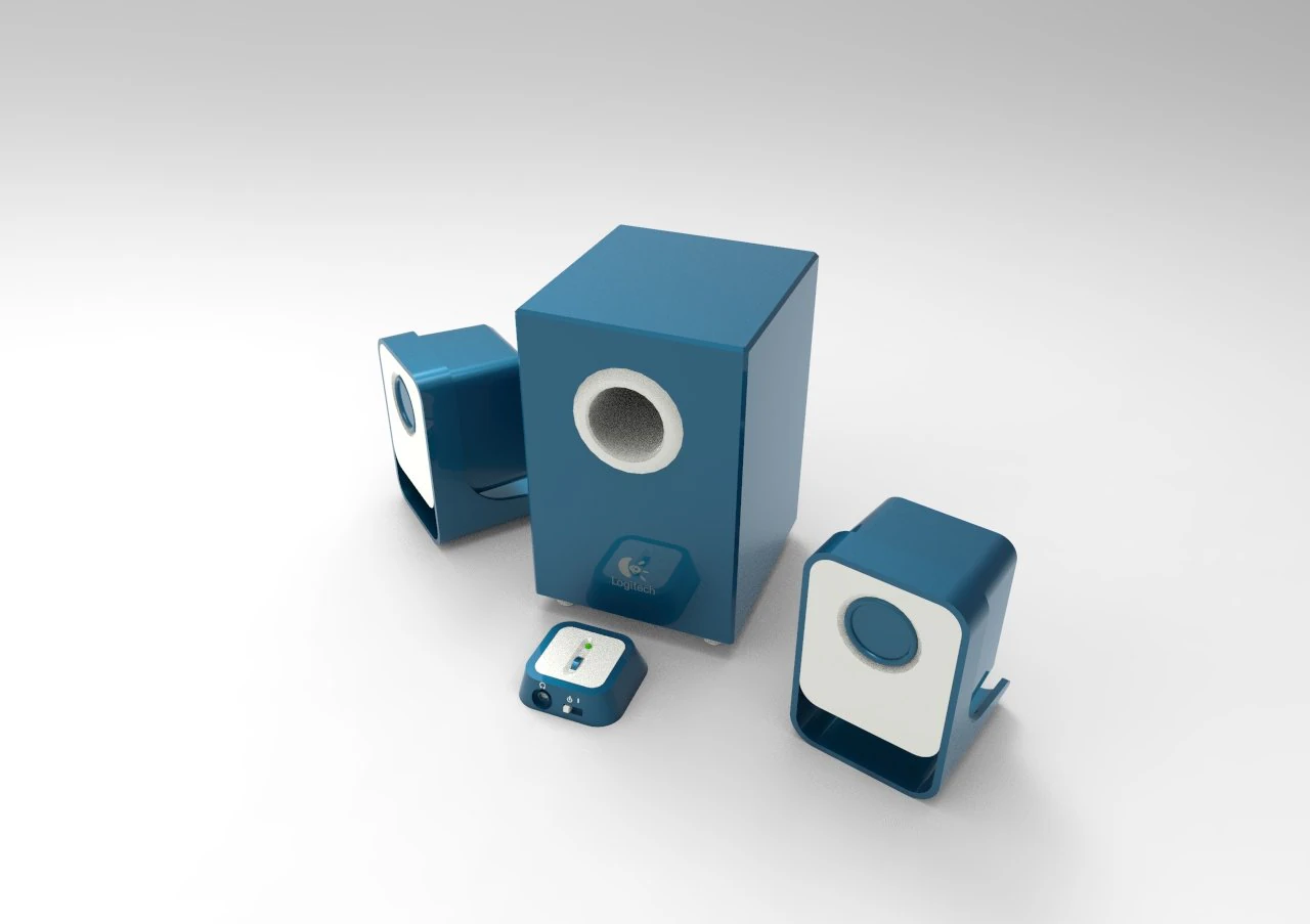 Speaker 3D Model .c4d .max .obj .3ds .fbx .stl .blend 