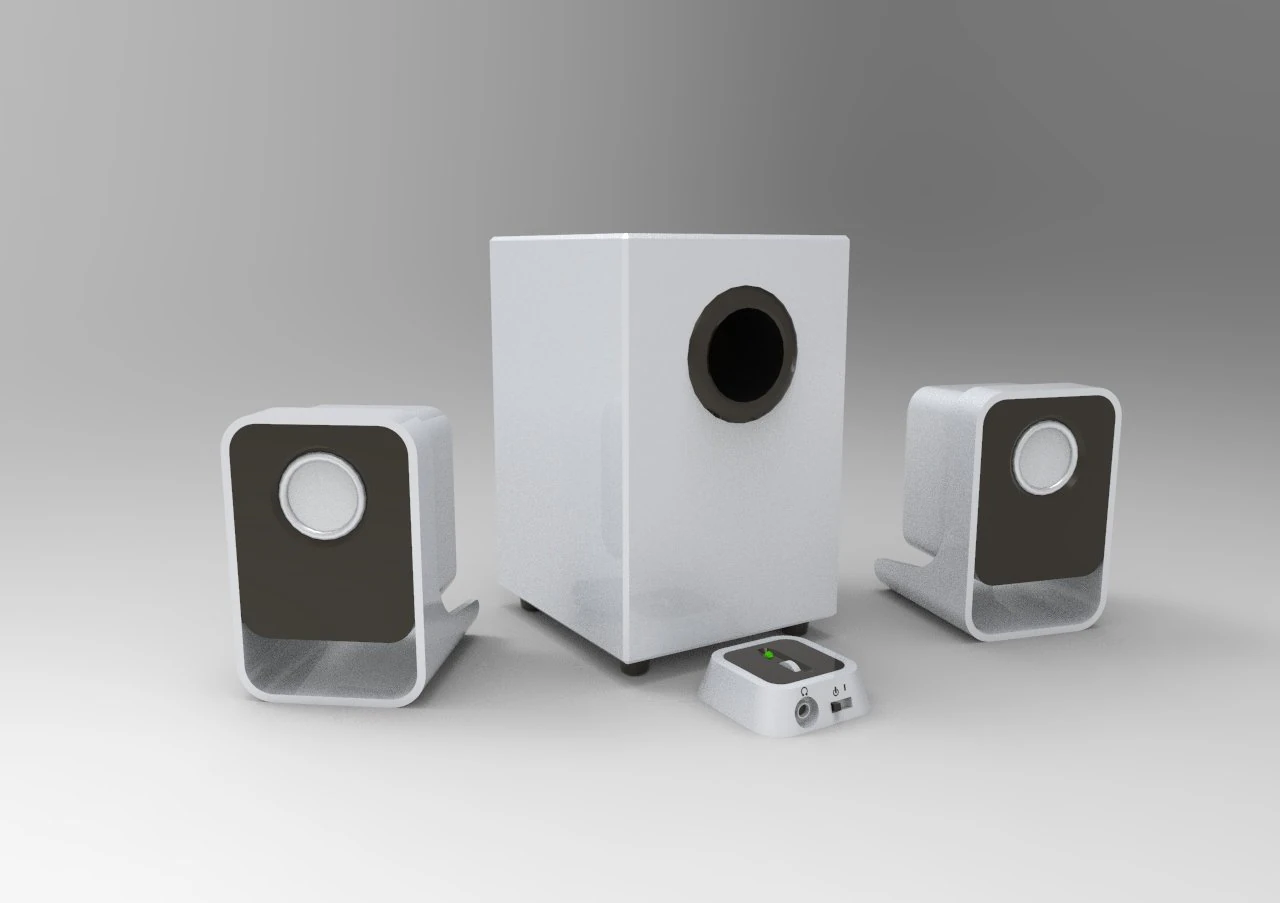 Speaker 3D Model .c4d .max .obj .3ds .fbx .stl .blend