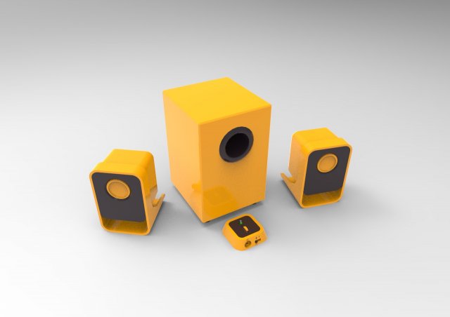 Speaker 3D Модель .c4d .max .obj .3ds .fbx .stl .blend 