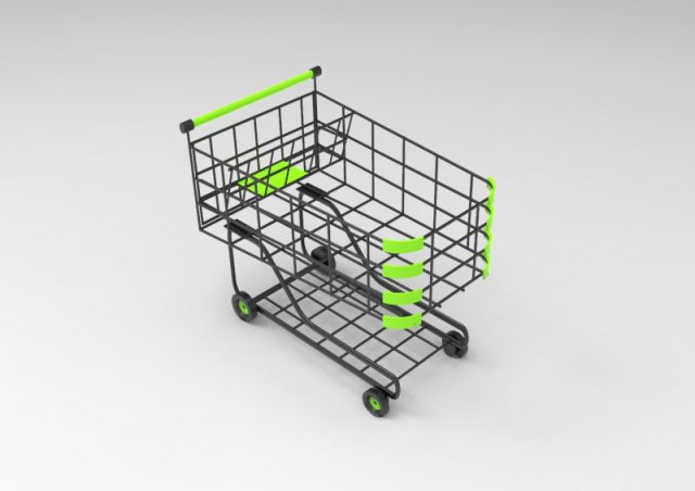 Shopping Cart 3D-Modell .c4d .max .obj .3ds .fbx .stl .blend 