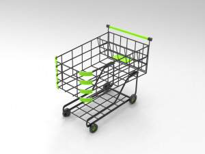 Shopping Cart 3D-Modell