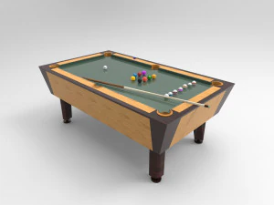 Pool table billiard 3D Model