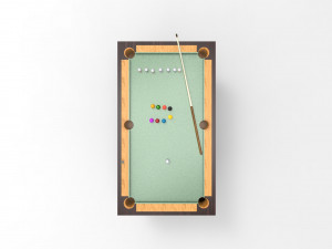 Pool table billiard 3D मॉडल