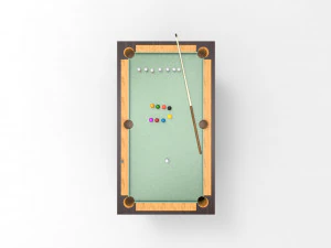 Pool table billiard 3D Model