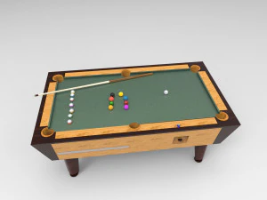 Pool table billiard 3D Model