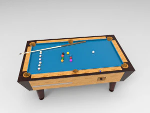 पूल टेबल बिलियर्ड 3D मॉडल