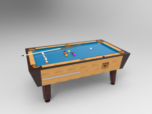Pool table billiard Modelo 3D