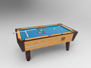 Pool table billiard 3D Model