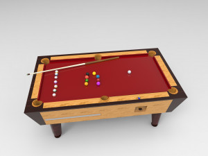 Pool table billiard 3D मॉडल