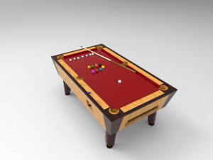 Pool table billiard 3D मॉडल