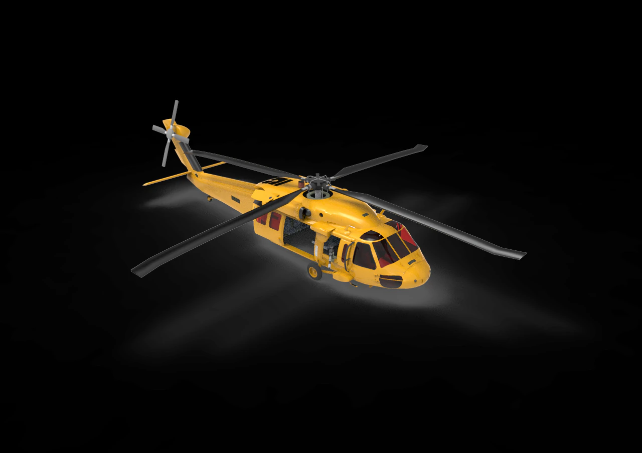 MH60 J 3D Model .c4d .max .obj .3ds .fbx .stl .blend 
