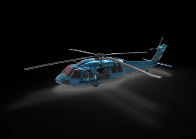 MH60 J 3D Model .c4d .max .obj .3ds .fbx .stl .blend 
