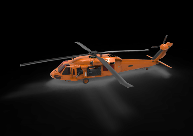 MH60 J Model 3D .c4d .max .obj .3ds .fbx .stl .blend 