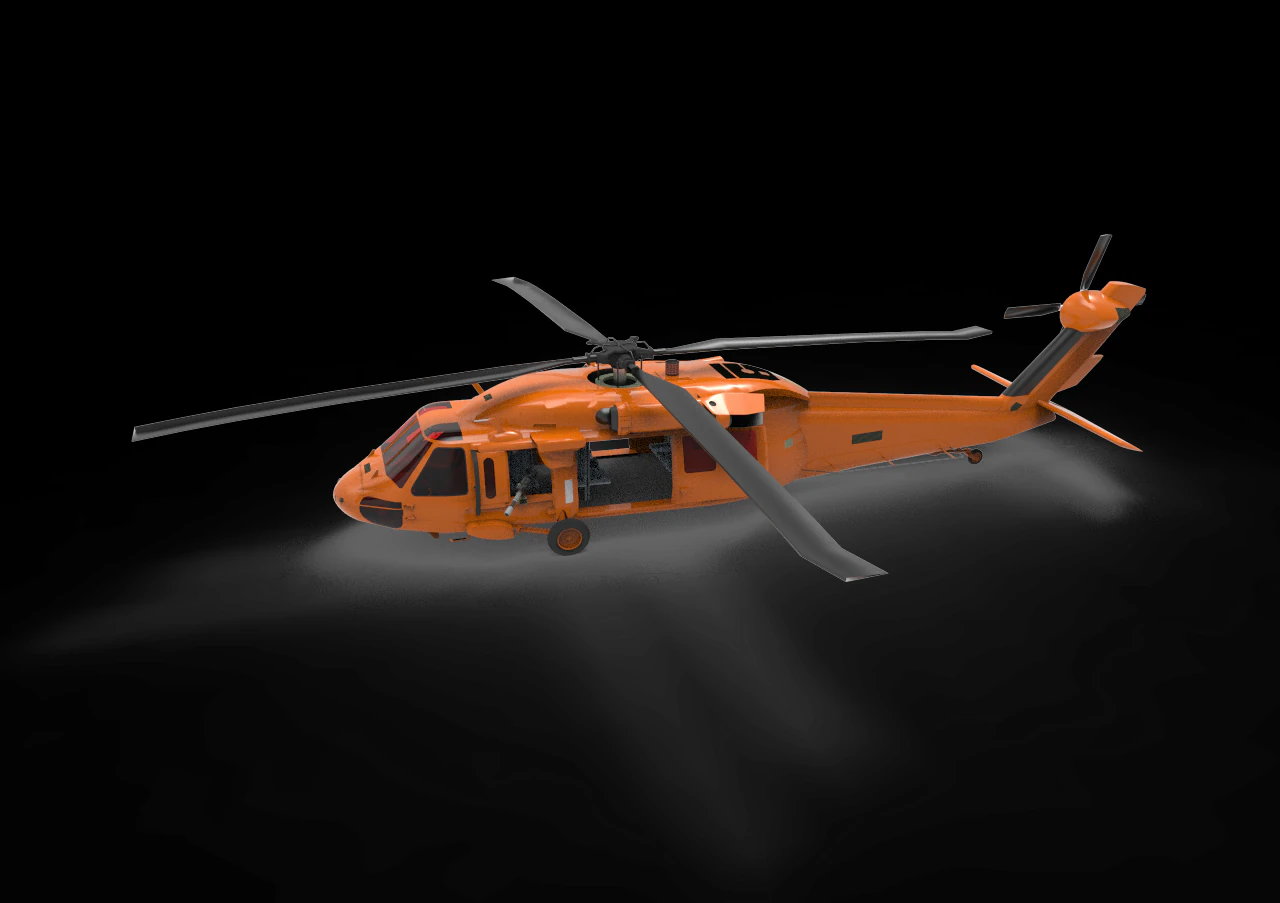 MH60 J 3D Model .c4d .max .obj .3ds .fbx .stl .blend 