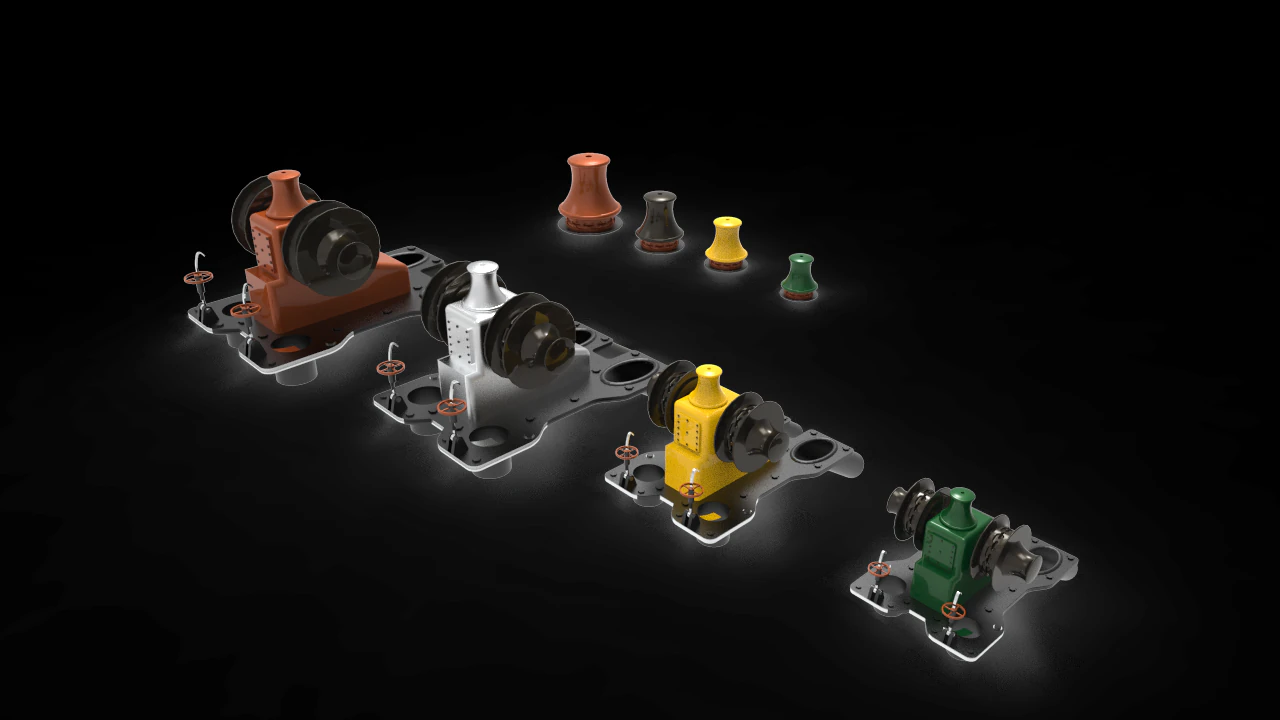 Anchor windlass 3D Model .c4d .max .obj .3ds .fbx .stl .blend