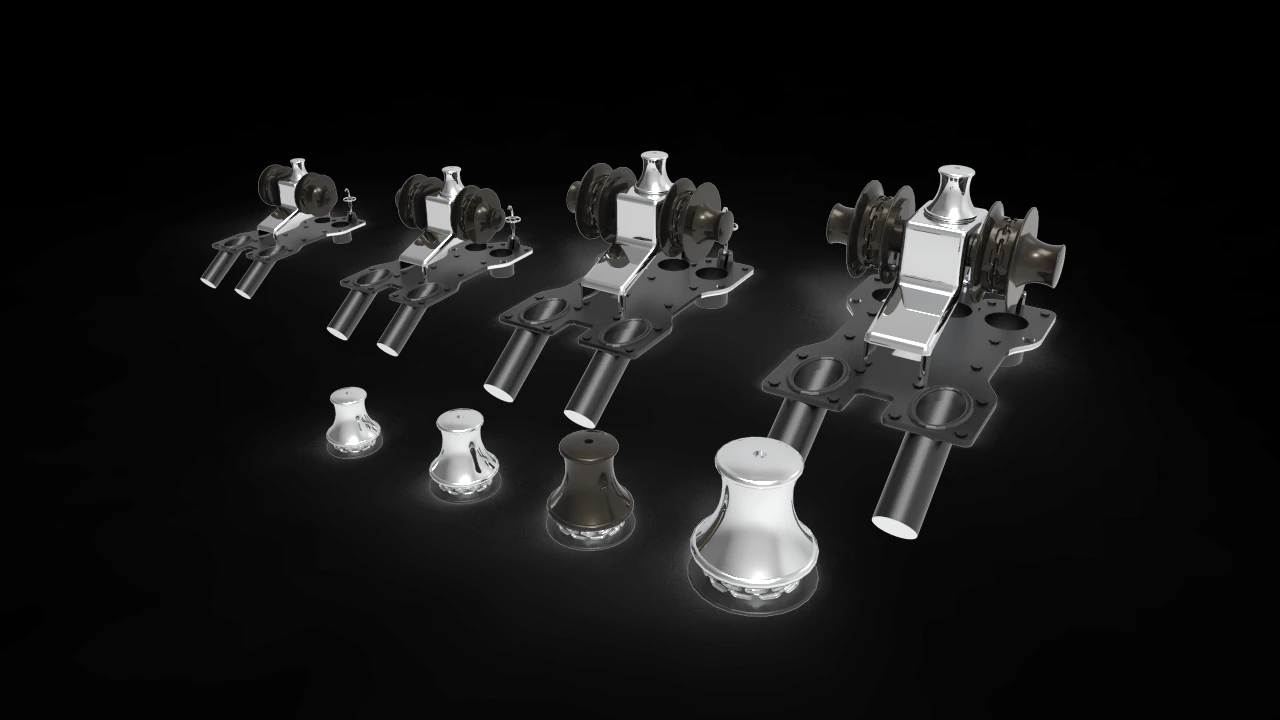 Anchor windlass 3D Model .c4d .max .obj .3ds .fbx .stl .blend