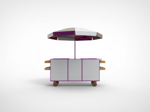 Ice cream stand cart Modèle 3D