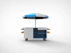 Ice cream stand cart 3D Model