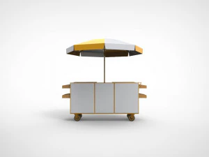 Ice cream stand cart 3D Model
