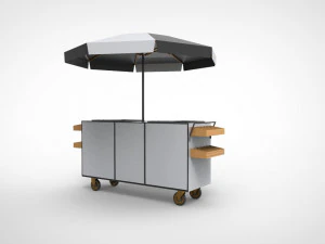 Chariot stand de glace Modèle 3D