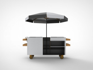 Ice cream stand cart 3D Модель