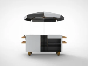 Ice cream stand cart 3D Model