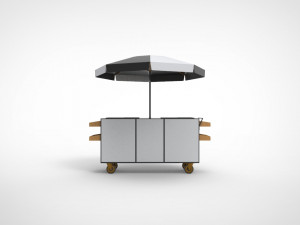 Ice cream stand cart 3D Модель