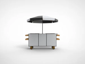 Ice cream stand cart 3D Model