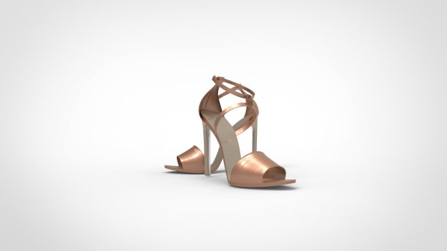 High-heeled shoe 3Dモデル .c4d .max .obj .3ds .fbx .stl .blend 