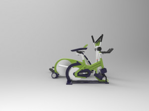 Gym equipment collection 3D Model